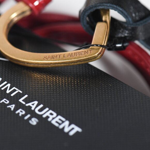 Saint Laurent Opyum Red with Gold Heart Keychain - Brand New with Tags - Picture 2 of 6